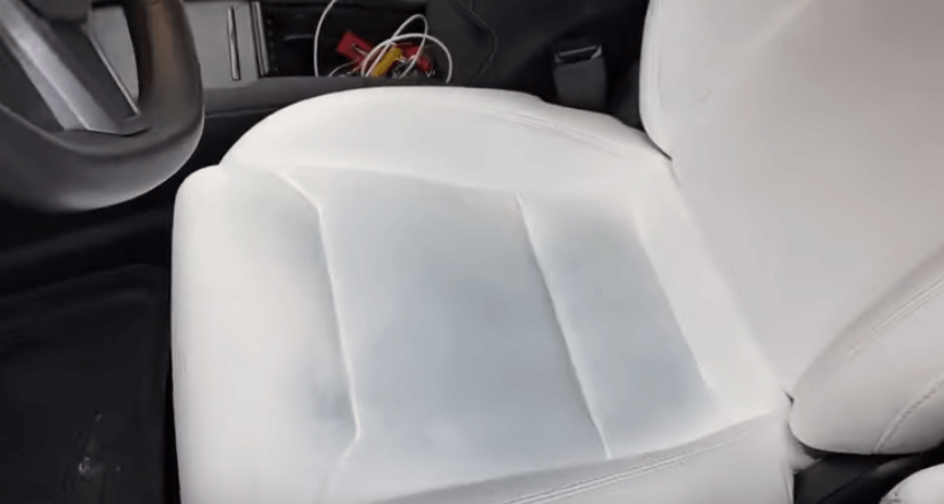 Tesla white leather deals stain